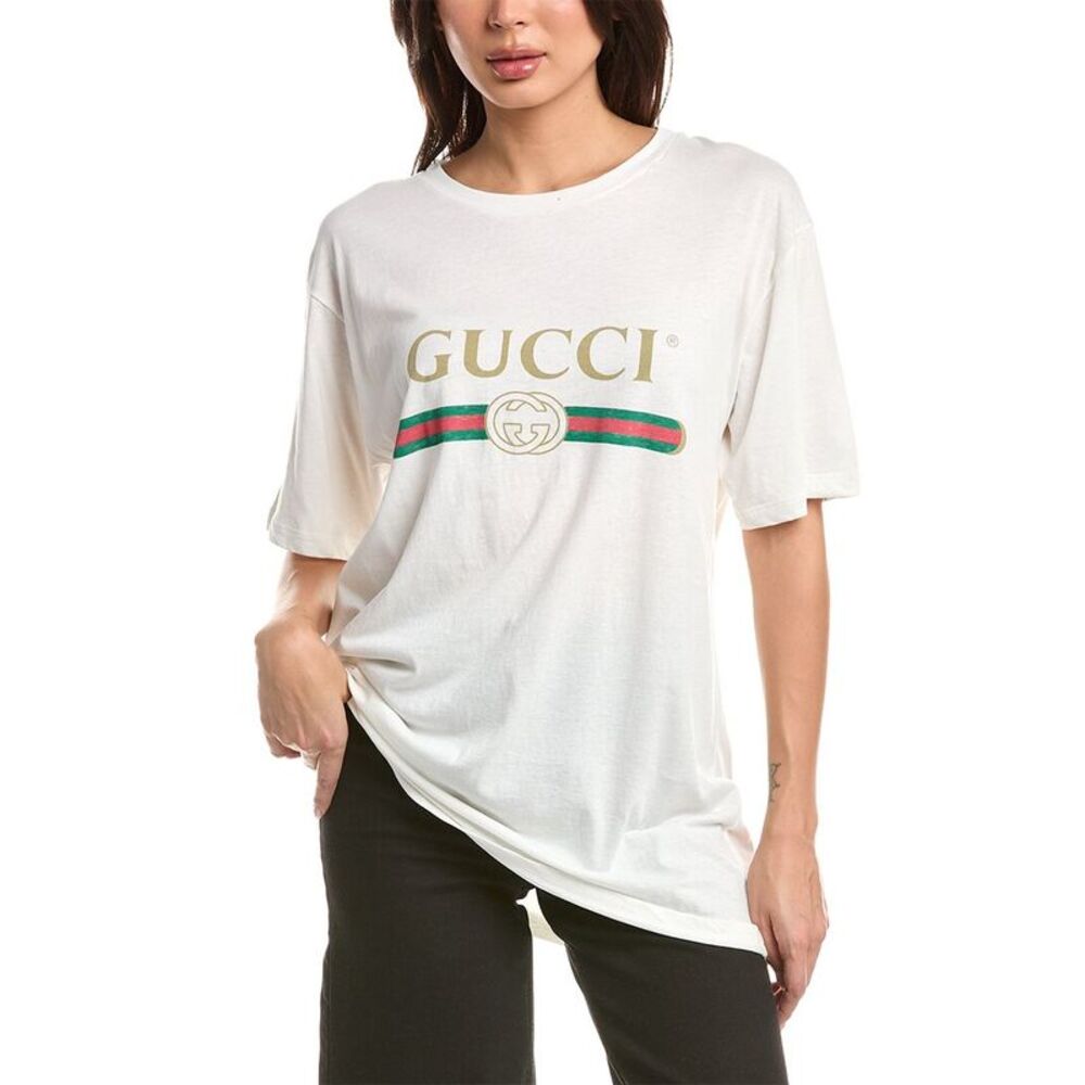 Gucci Womens  Logo T-Shirt, White